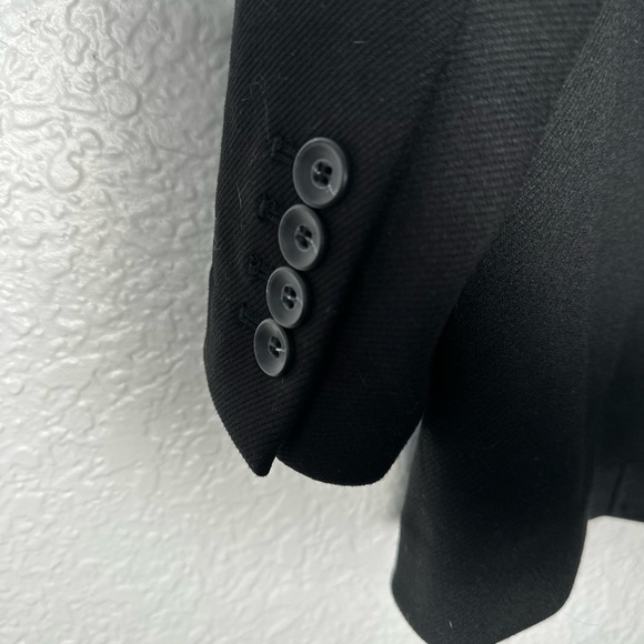 NWT Treasure & Bond Boyfriend Blazer Jacket Black Buttons - Picture 5 of 6